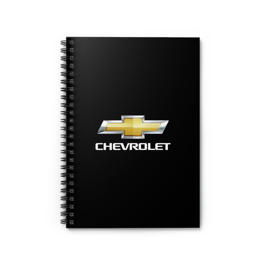 Black Chevrolet Spiral Notebook - Ruled Line™