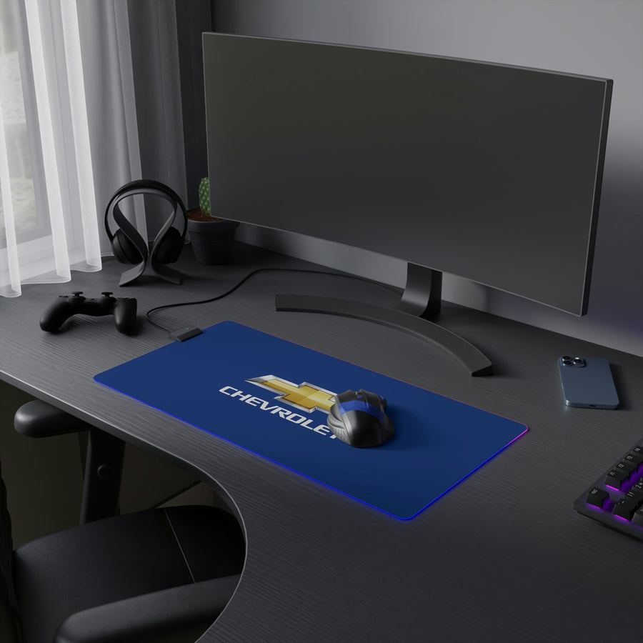 Dark Blue Chevrolet LED Gaming Mouse Pad™