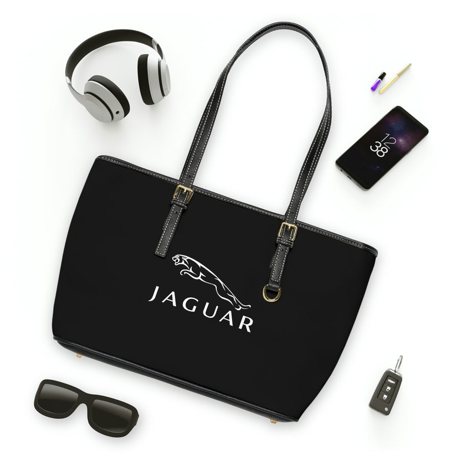 Black Jaguar Leather Shoulder Bag™