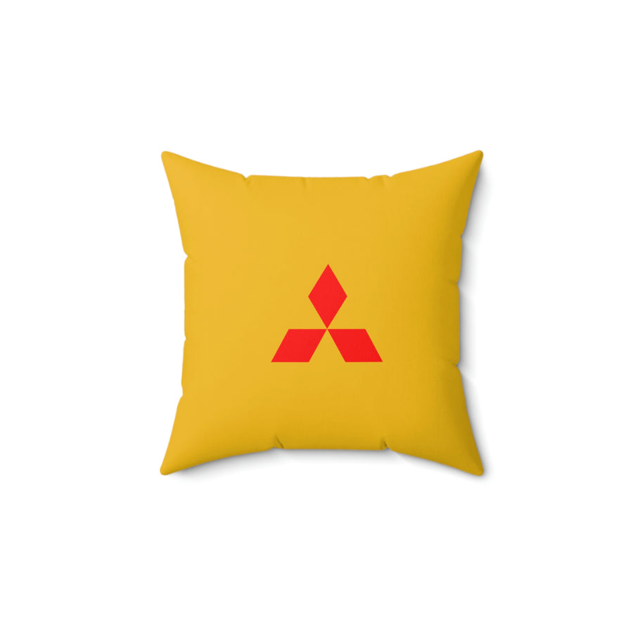 Yellow Mitsubishi Spun Polyester Square Pillow™