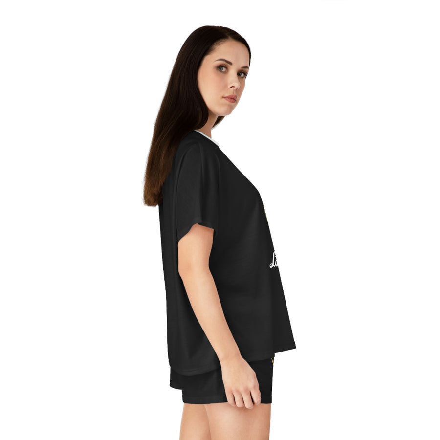 Women's Black Lamborghini Short Pajama Set™