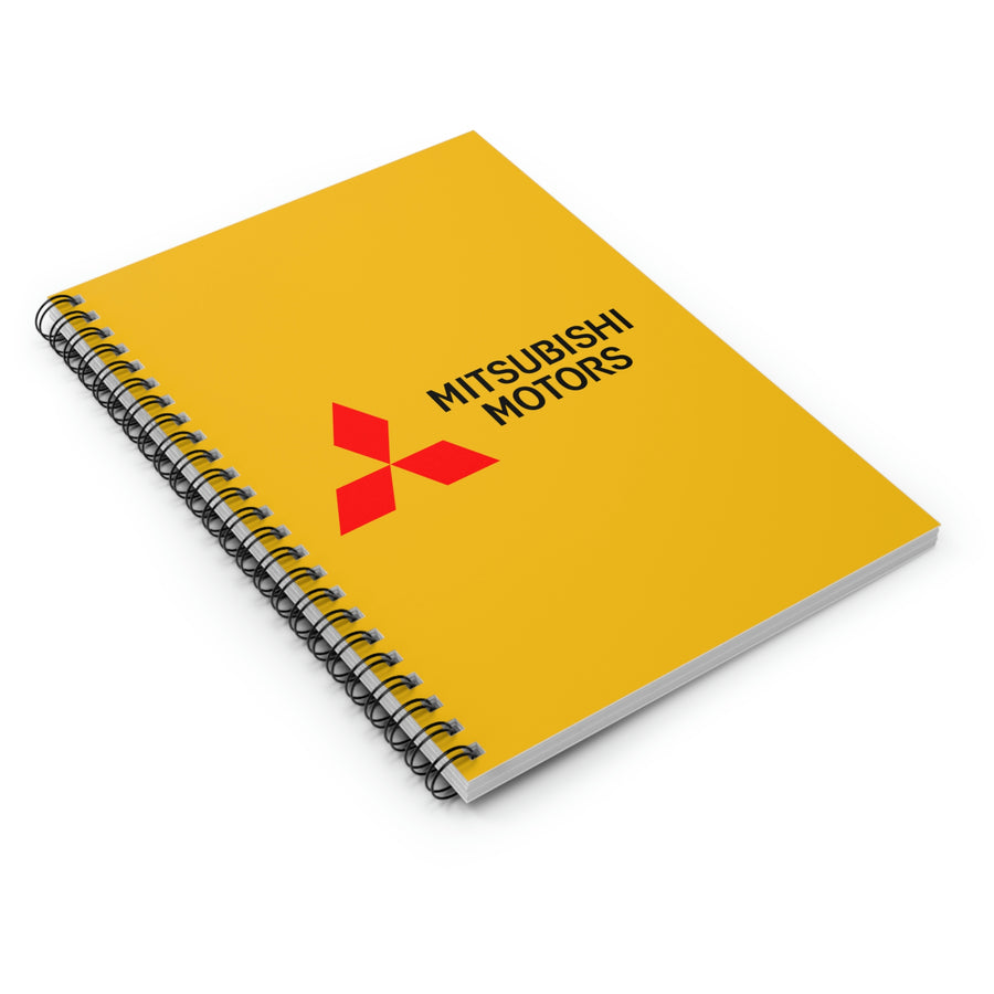 Yellow Mitsubishi Spiral Notebook - Ruled Line™