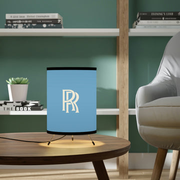 Light Blue Rolls Royce Tripod Lamp with High-Res Printed Shade, US\CA plug™