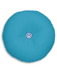 Turquoise Volkswagen Tufted Floor Pillow, Round™