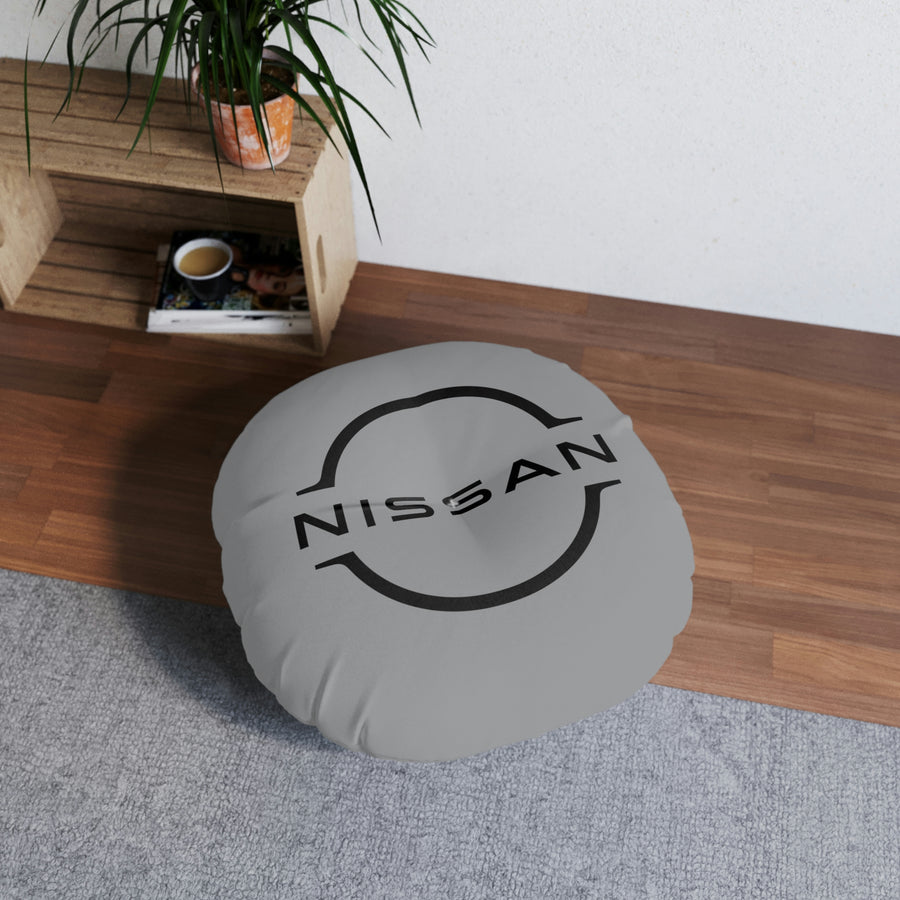 Grey Nissan GTR Tufted Floor Pillow, Round™