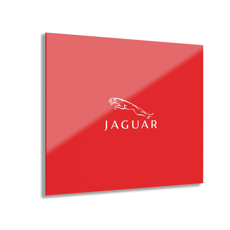 Red Jaguar Acrylic Prints (French Cleat Hanging)™