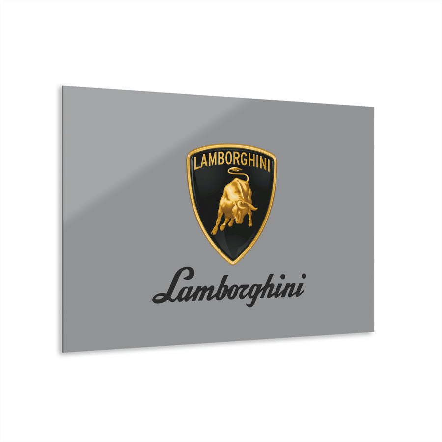 Grey Lamborghini Acrylic Prints (French Cleat Hanging)™