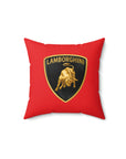 Red Lamborghini Spun Polyester Square Pillow™