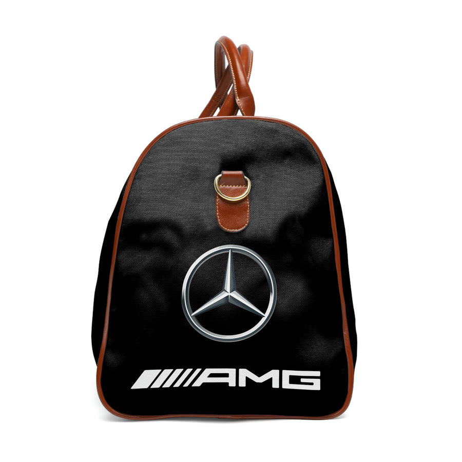 AMG weekend bag (black, leather / polyester)