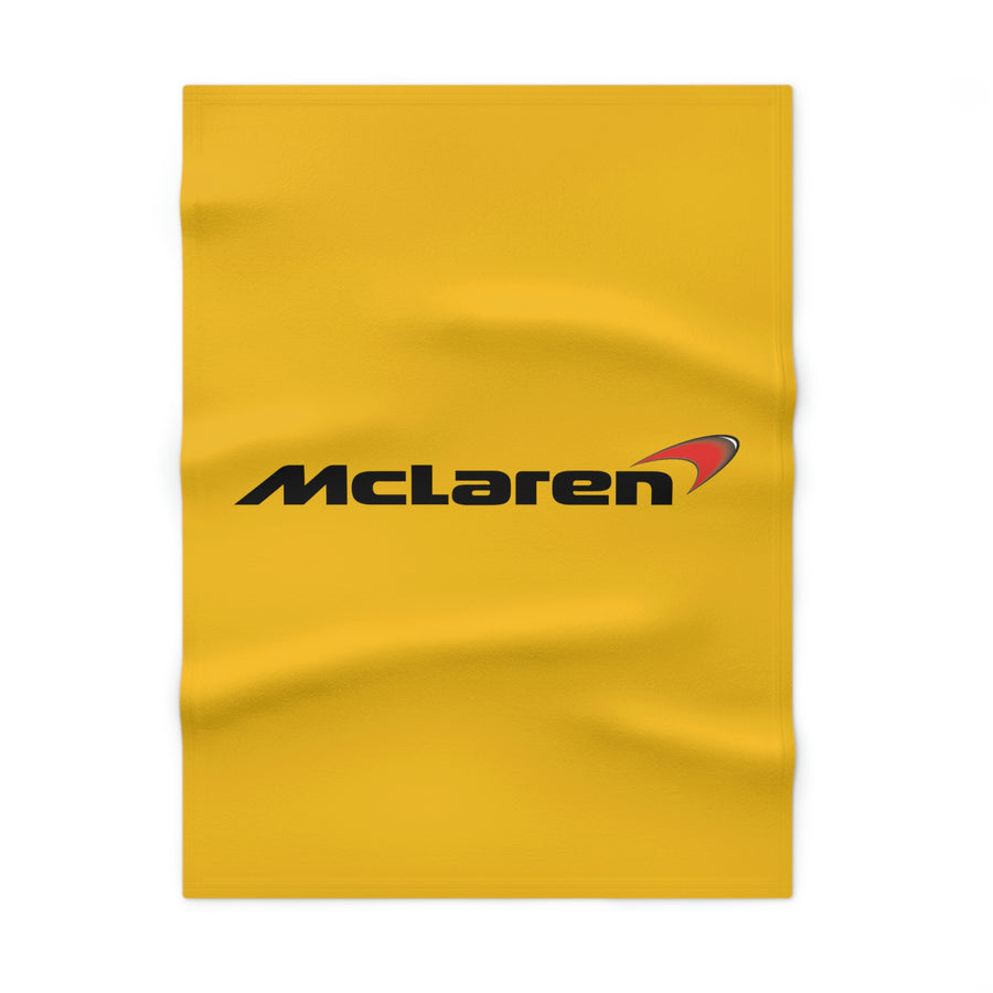 Yellow McLaren Soft Fleece Baby Blanket™