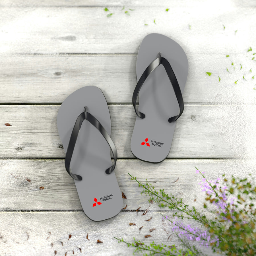 Unisex Grey Mitsubishi Flip Flops™