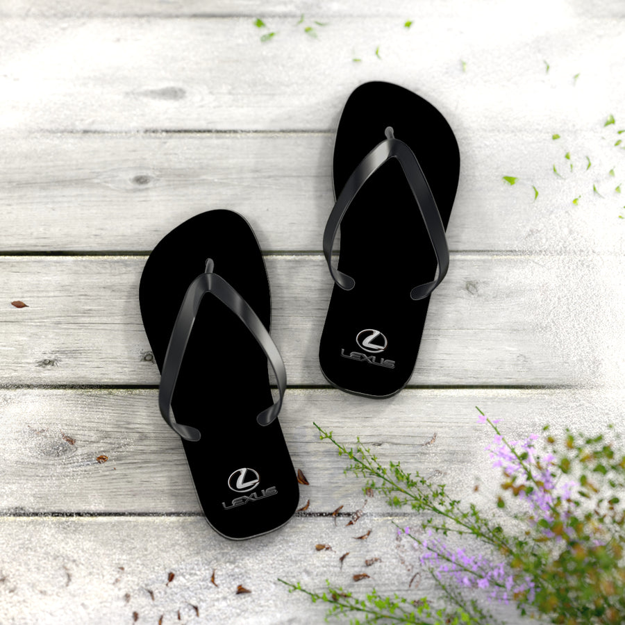 Unisex Black Lexus Flip Flops™