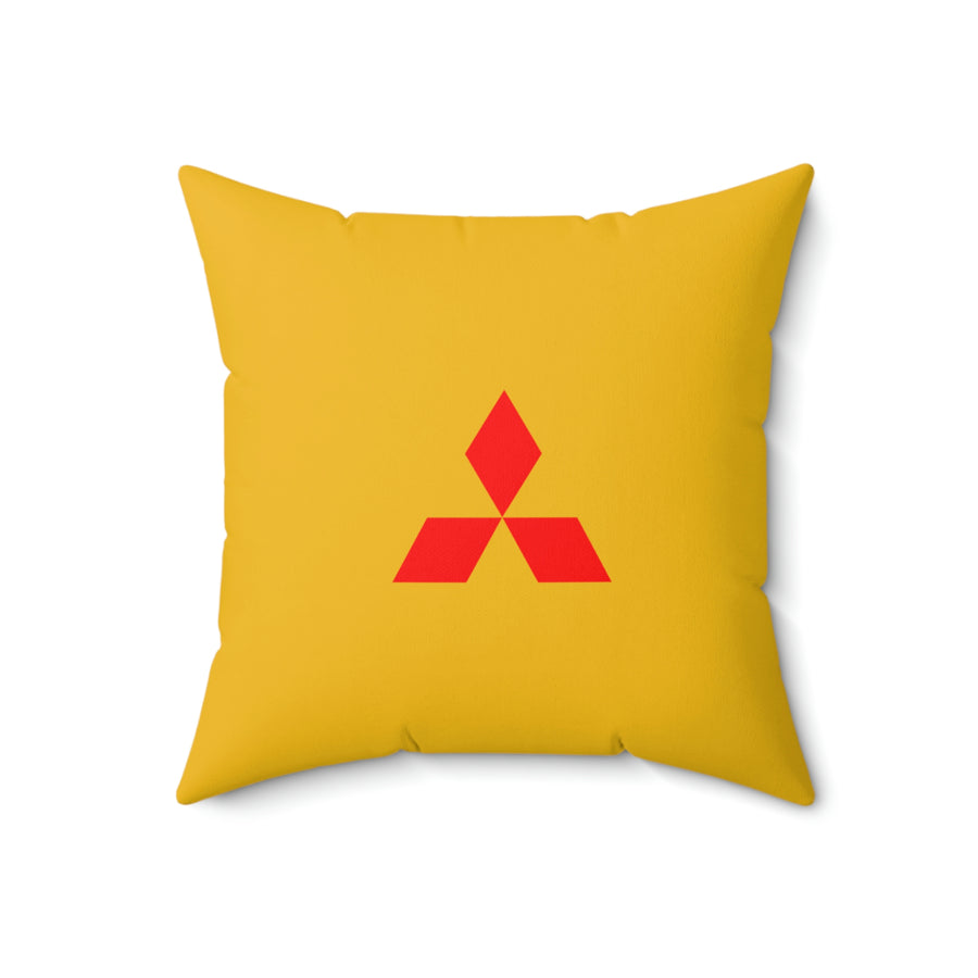 Yellow Mitsubishi Spun Polyester Square Pillow™