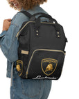 Black Lamborghini Multifunctional Diaper Backpack™