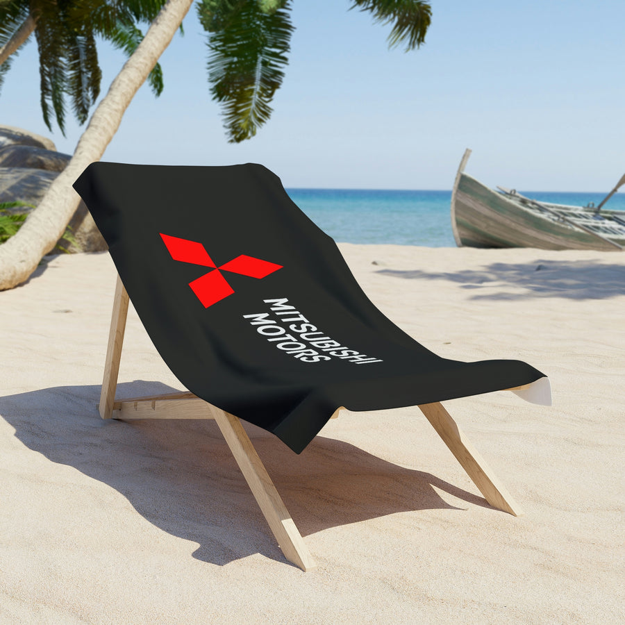 Black Mitsubishi Beach Towel™