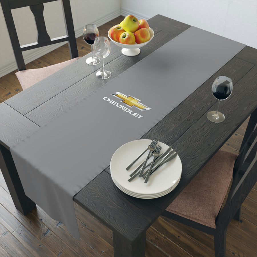 Grey Chevrolet Table Runner (Cotton, Poly)™