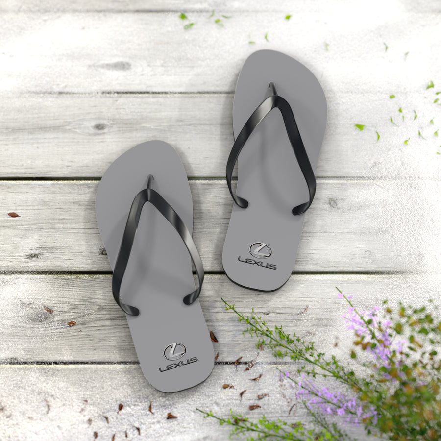 Unisex Grey Lexus Flip Flops™