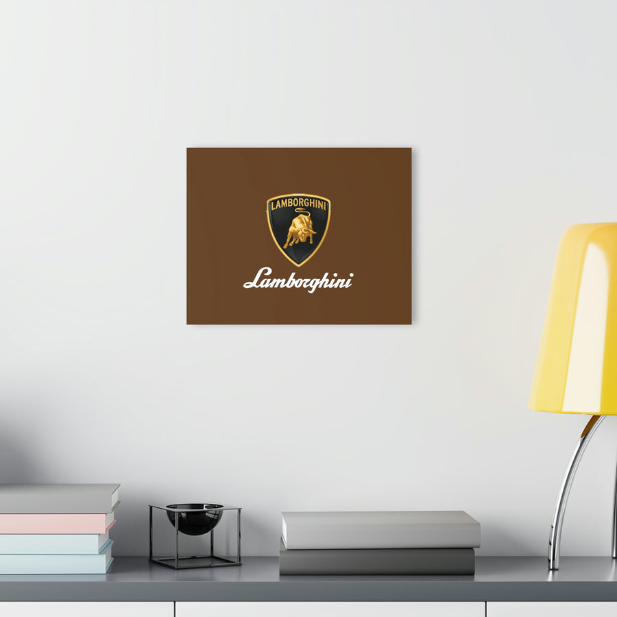 Brown Lamborghini Acrylic Prints (French Cleat Hanging)™