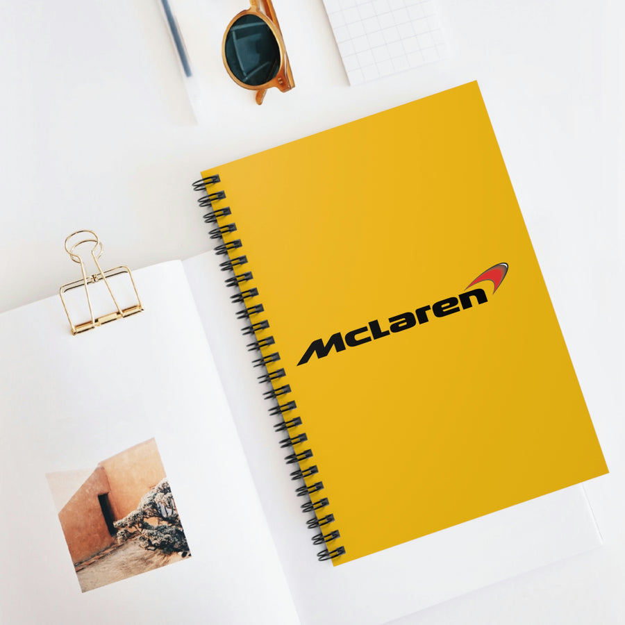 Yellow McLaren Spiral Notebook - Ruled Line™