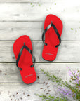 Unisex Red Mazda Flip Flops™