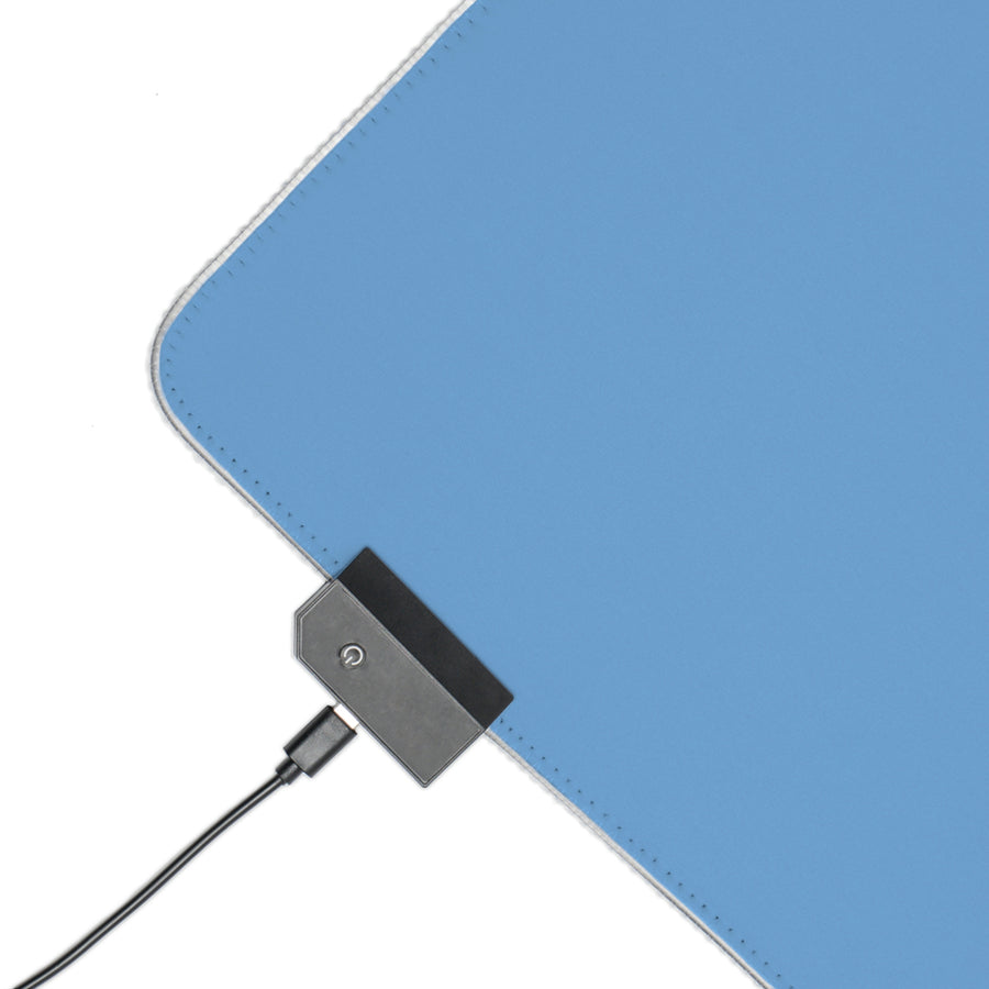 Light Blue Jaguar LED Gaming Mouse Pad™