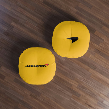 Yellow Mclaren Tufted Floor Pillow, Round™