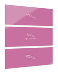 Light Pink Jaguar Acrylic Prints (Triptych)™