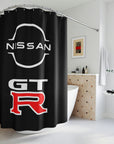 Black Nissan GTR Polyester Shower Curtain™