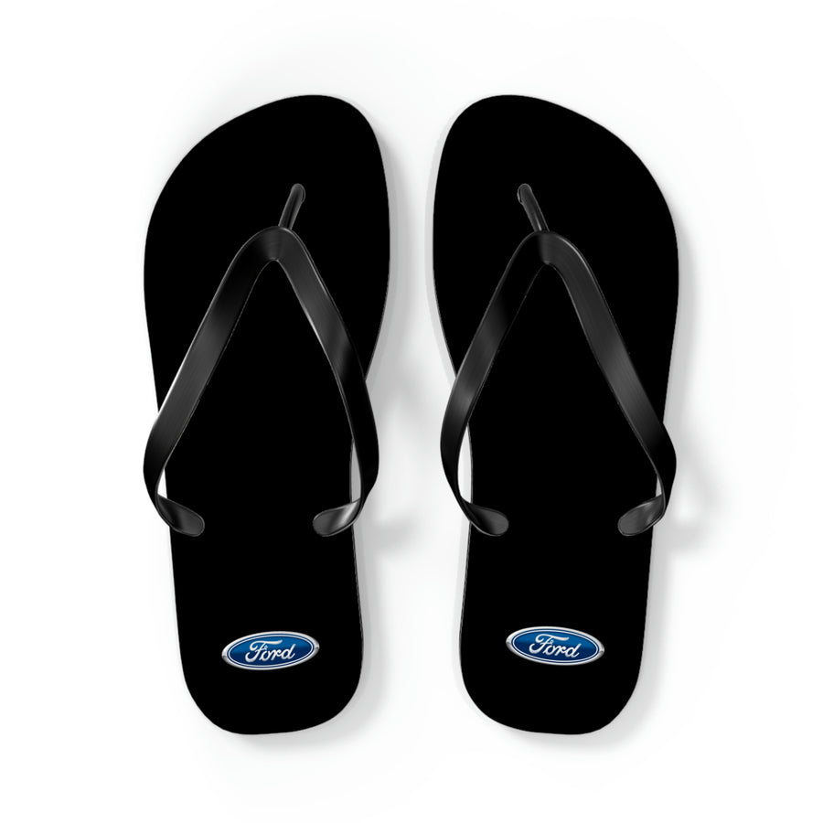 Unisex Black Ford Flip Flops™