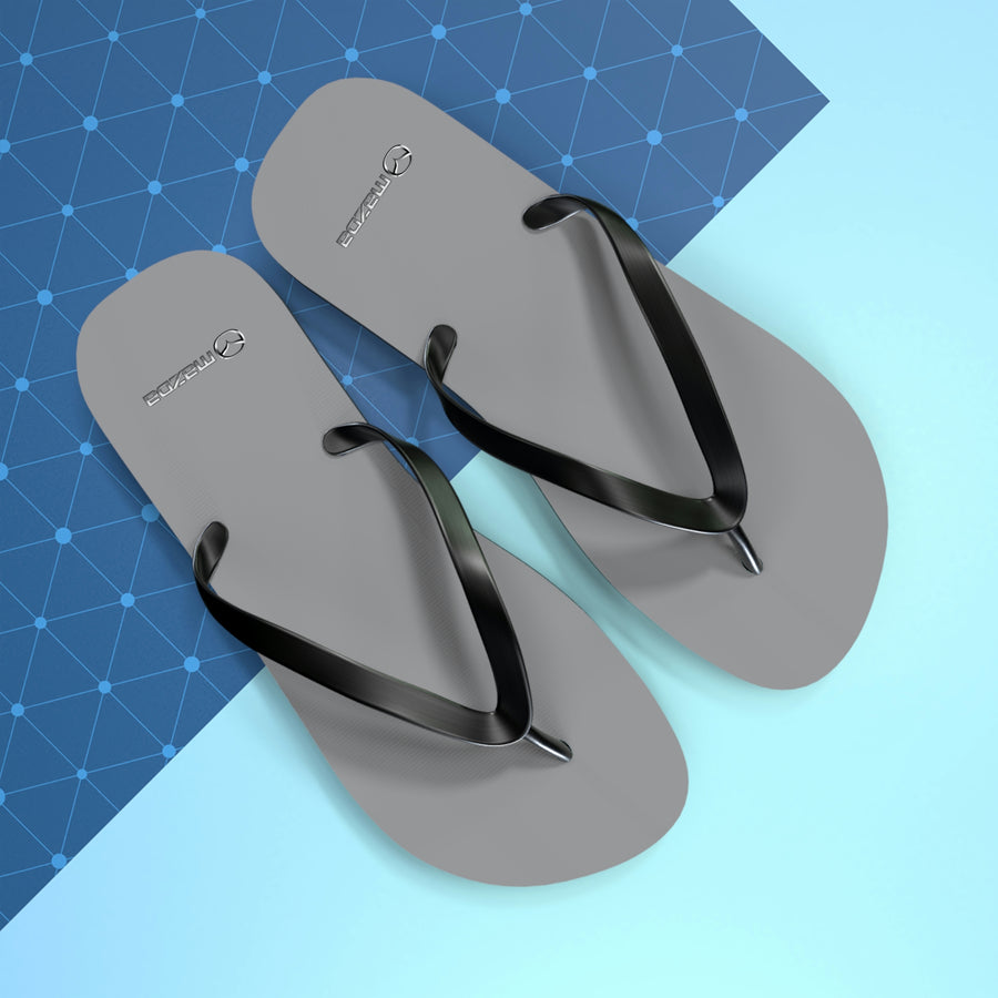 Unisex Grey Mazda Flip Flops™