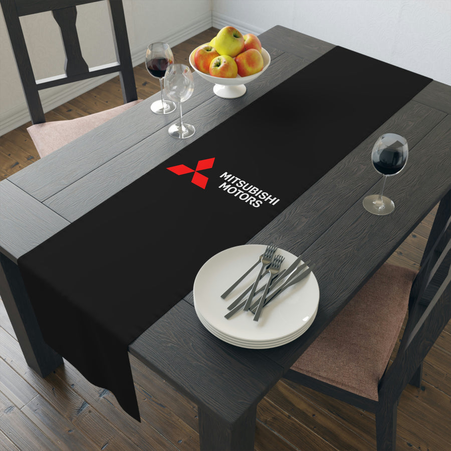 Black Mitsubishi Table Runner (Cotton, Poly)™