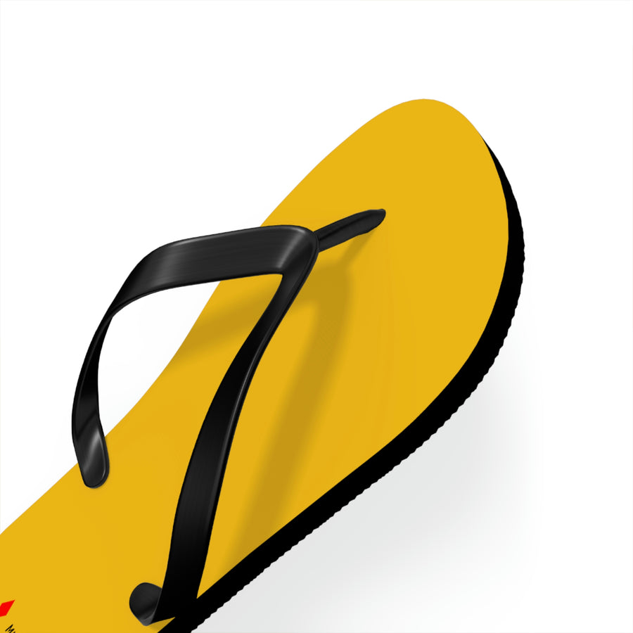 Unisex Yellow Mitsubishi Flip Flops™