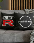 Black Spun Polyester Nissan GTR pillowcase™