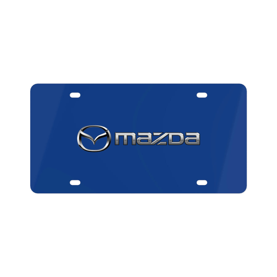 Dark Blue Mazda License Plate™