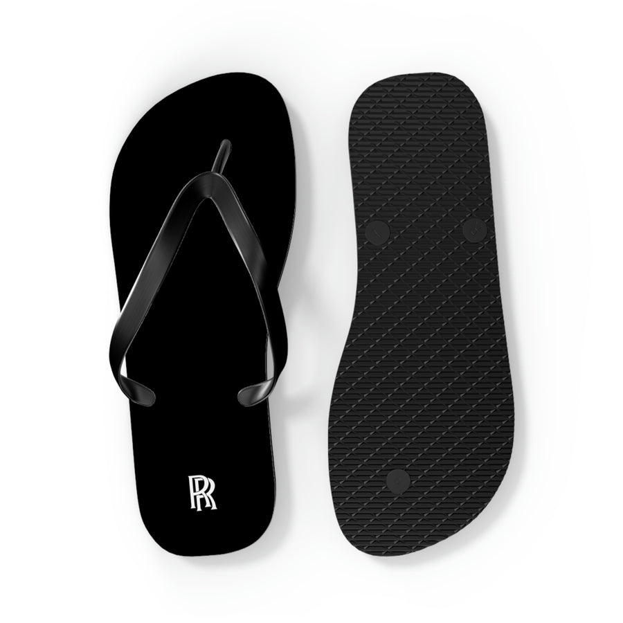 Unisex Black Rolls Royce Flip Flops™