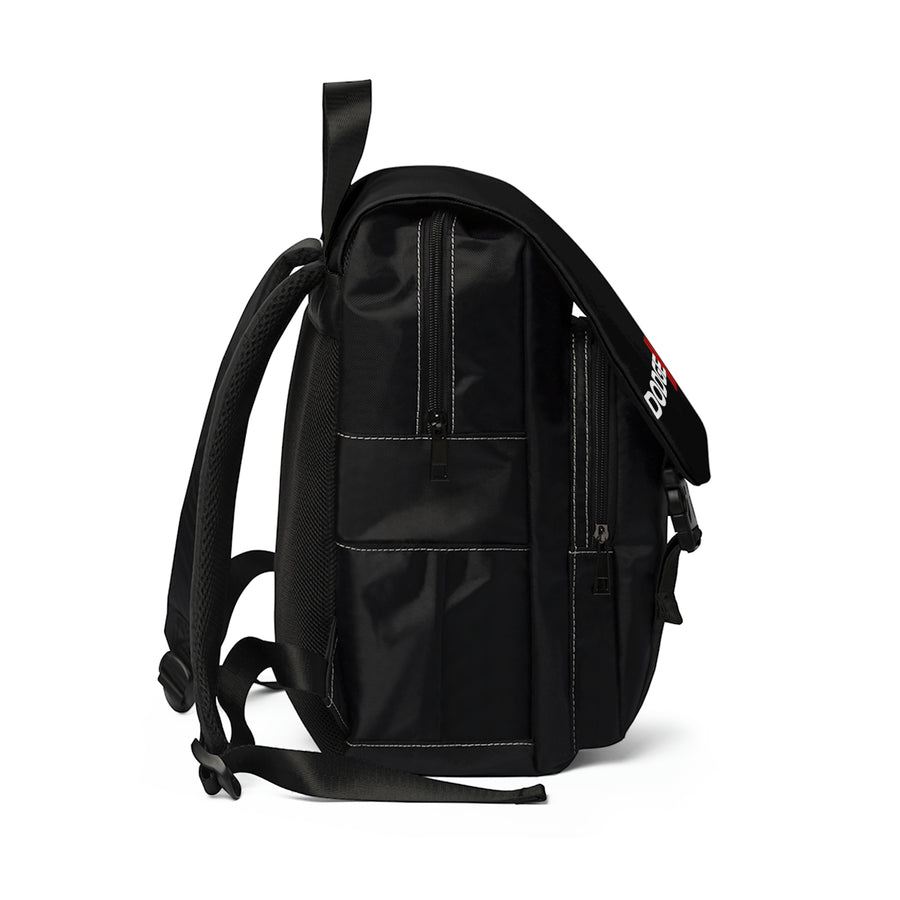 Unisex Black Casual Shoulder Dodge Backpack™