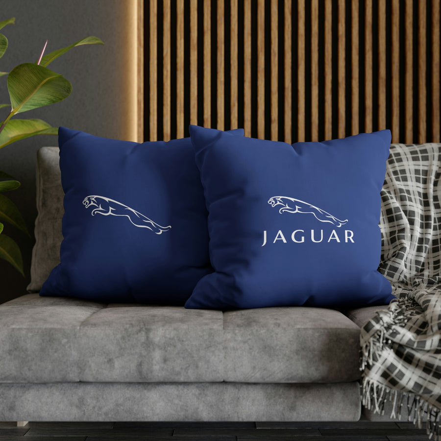 Dark Blue Jaguar Spun Polyester pillowcase™