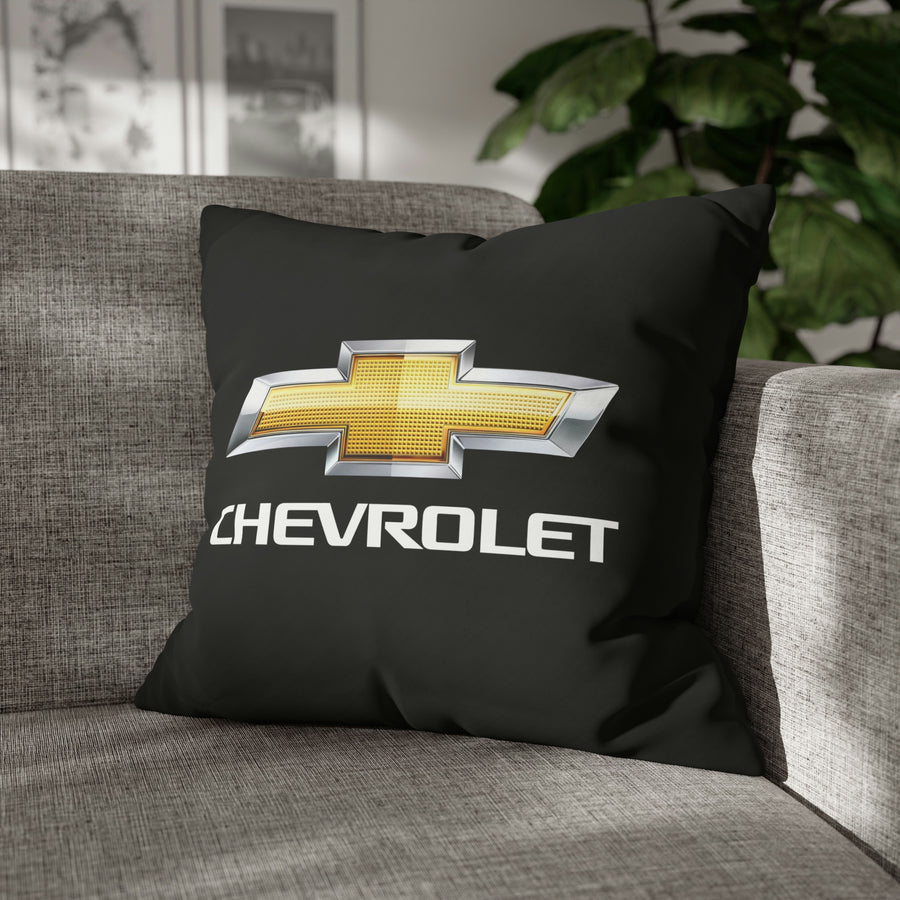 Black Chevrolet Spun Polyester pillowcase™