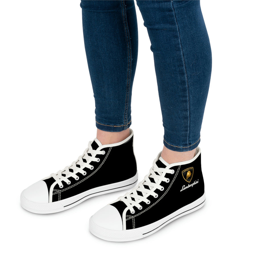 Women's Black Lamborghini High Top Sneakers™