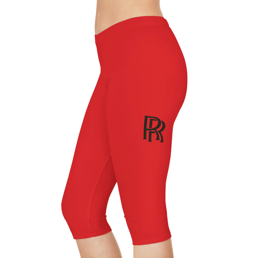 Women's Red Rolls Royce Capri Leggings™