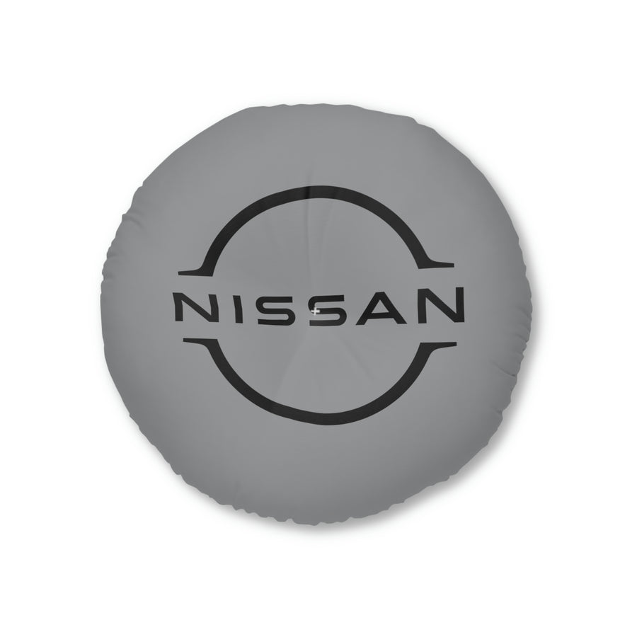 Grey Nissan GTR Tufted Floor Pillow, Round™