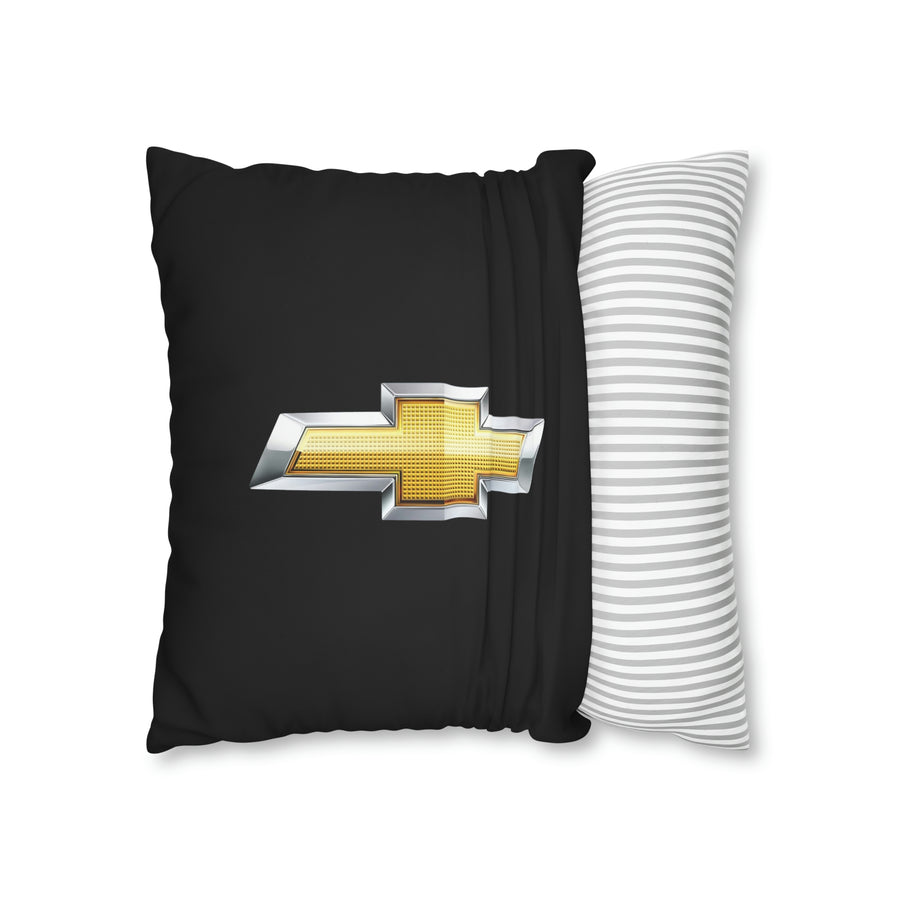 Black Chevrolet Spun Polyester pillowcase™