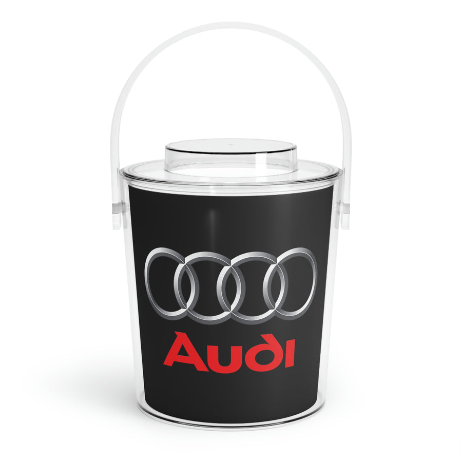 Black Audi Ice Bucket with Tongs™