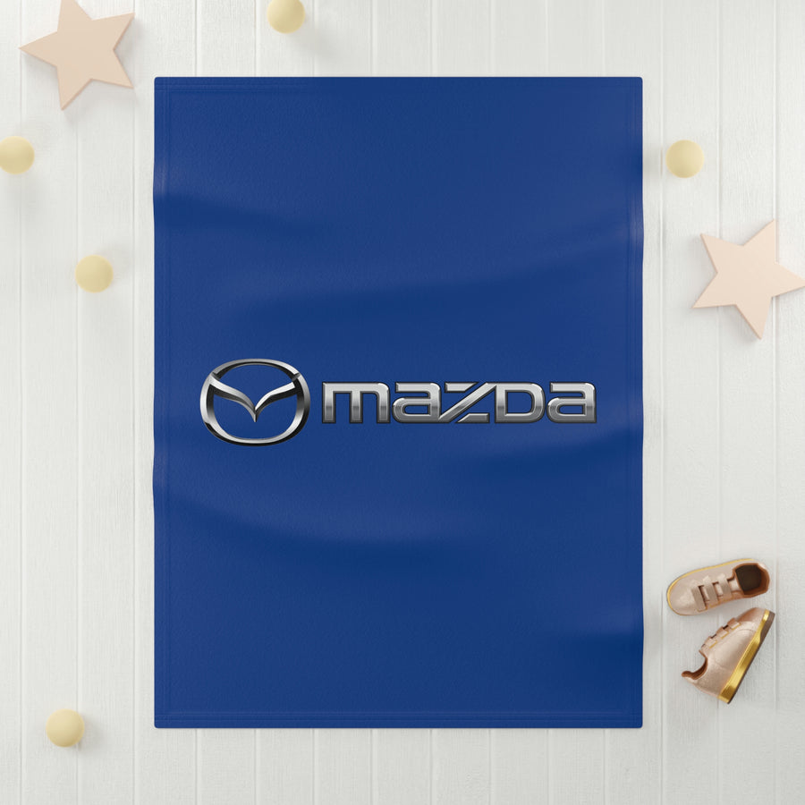 Dark Blue Mazda Soft Fleece Baby Blanket™