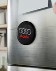 Black Audi Button Magnet, Round (1 & 10 pcs)™