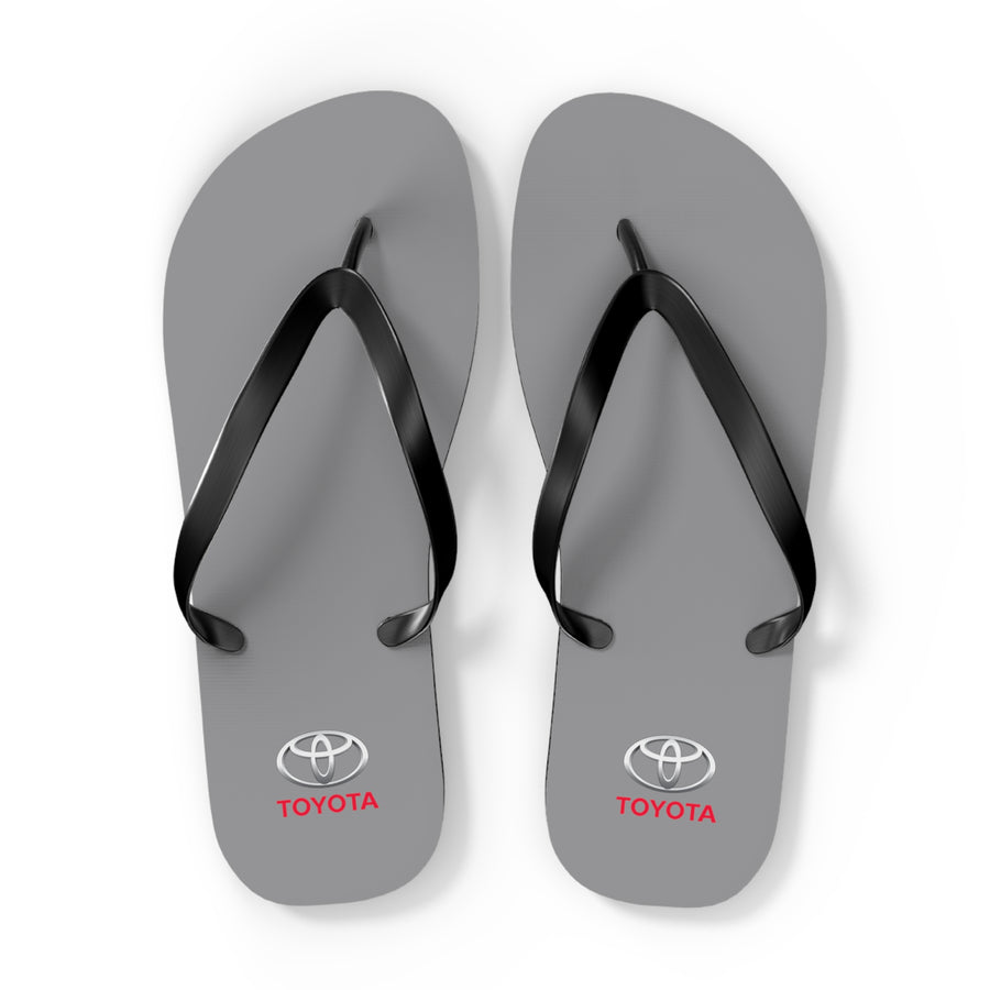 Unisex Grey Toyota Flip Flops™