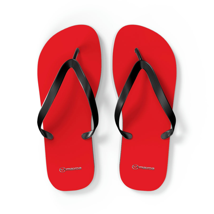 Unisex Red Mazda Flip Flops™