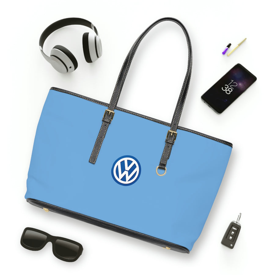 Light Blue Volkswagen Leather Shoulder Bag™