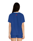 Women's Dark Blue Mitsubishi Short Pajama Set™