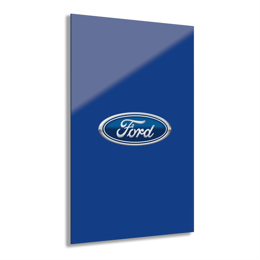 Dark Blue Ford Acrylic Prints (French Cleat Hanging)™